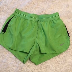 Lime Nike dri fit shorts